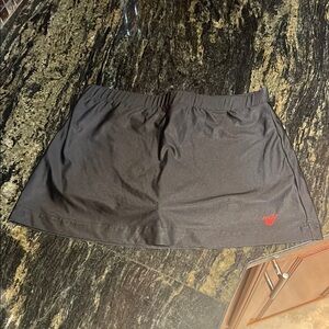 Varsity Black Mini Skirt